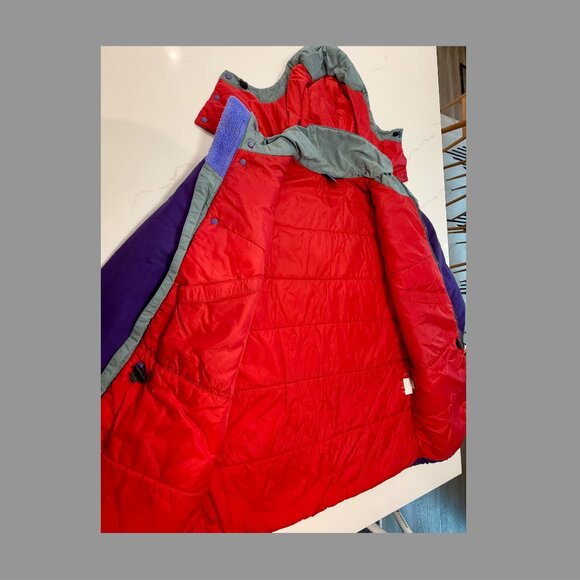 Patagonia Men's Insulated Hooded Parka - Medium PURPLE - Picture 2 of 7